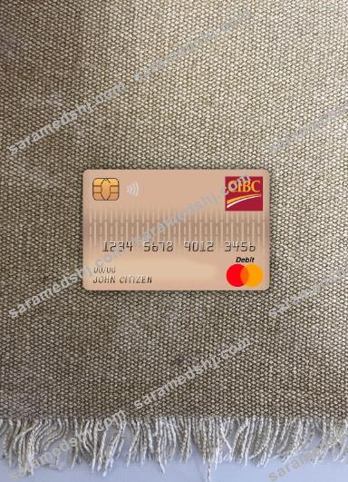 Canada CIBC bank master debit card photolook front